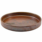 Terra Porcelain Rustic Copper Presentation Plate 18cm