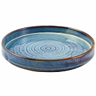 Terra Porcelain Aqua Blue Presentation Plate 20.5cm