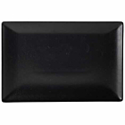 Luna Stoneware Black Rectangular Plate 30 x 20cm/12 x 6"