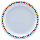 Genware Melamine 6.25" Plate- Coloured Circle