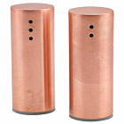 Copper Plated Straight Sided Salt & Pepper Set 7.5cm