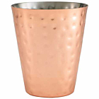 Hammered Copper Plated Conical Serving Cup 9 x 10cm
