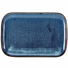 Terra Porcelain Aqua Blue Rectangular Plate 34.5 x 23.5cm