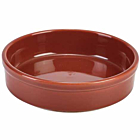 Genware Porcelain Terracotta Round Dish 13cm/5"