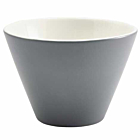 Genware Porcelain Graphite Conical Bowl 12cm/4.75"