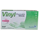 MediRite Vinyl Powdered Clear Small Disposable Gloves