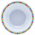 Genware Melamine 6" Bowl- Coloured Circles