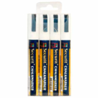 Chalkmarkers 4 Pack White Medium