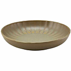 Terra Porcelain Matt Grey Scalloped Coupe Bowl 22.8cm