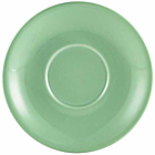 Genware Porcelain Green Saucer 14.5cm/5.75"