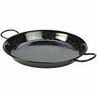 Black Enamel Paella Pan 30cm