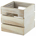 White Acacia Wood Box/Riser 15x15x15cm