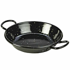 Black Enamel Miniature Paella Pan 12cm