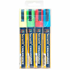 Chalkmarkers 4 Colour Pack (R,G,Y,BL) Medium