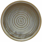 Terra Porcelain Matt Grey Low Presentation Plate 21cm