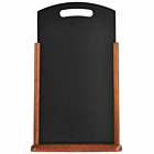 Large Table Chalk Board Dark Wood 21X45cm
