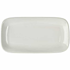 Genware Porcelain Rounded Rectangular Plate 35.5 x 19cm/14 x
