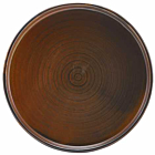 Terra Porcelain Rustic Copper Low Presentation Plate 18cm