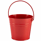 Stainless Steel Serving Bucket 16cm Dia Red