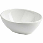 Genware Porcelain Organic Oval Bowl 15.4 x 12.8cm/6 x 5"