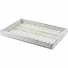 Wooden Crate White Wash Finish 35 x 23 x 4cm