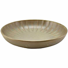 Terra Porcelain Matt Grey Scalloped Coupe Bowl 25.4cm
