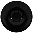 Genware Porcelain Matt Black Saucer 12cm/4.75"