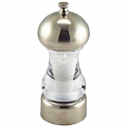 Chrome & Acrylic Salt Or Pepper Grinder 14cm