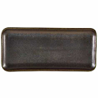 Terra Porcelain Black Narrow Rectangular Platter 27 x 12.5cm
