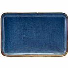Terra Porcelain Aqua Blue Rectangular Platter 30 x 20cm