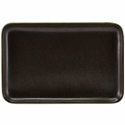 Terra Porcelain Black Rectangular Platter 30 x 20cm