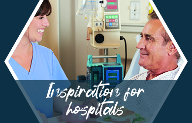 Inspiration for hospitals, Patient with Nurse Inspiration for hospitals, Patient with Nurse