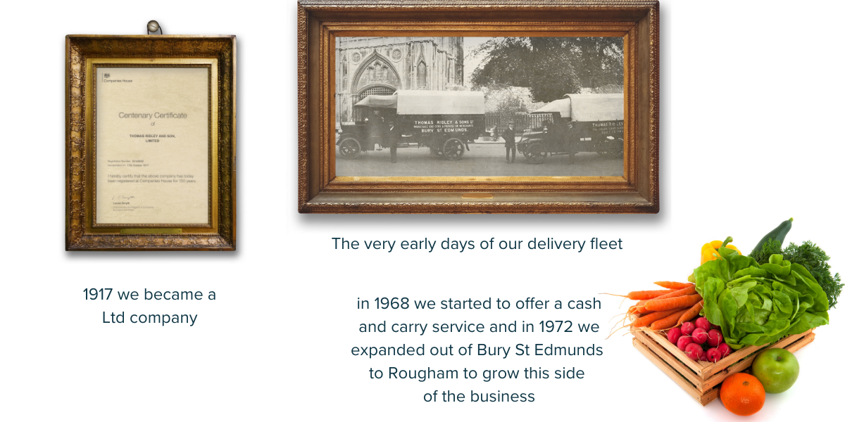Timeline of Thomas Ridley's history from 1917 to 1972 Timeline of Thomas Ridley's history from 1917 to 1972